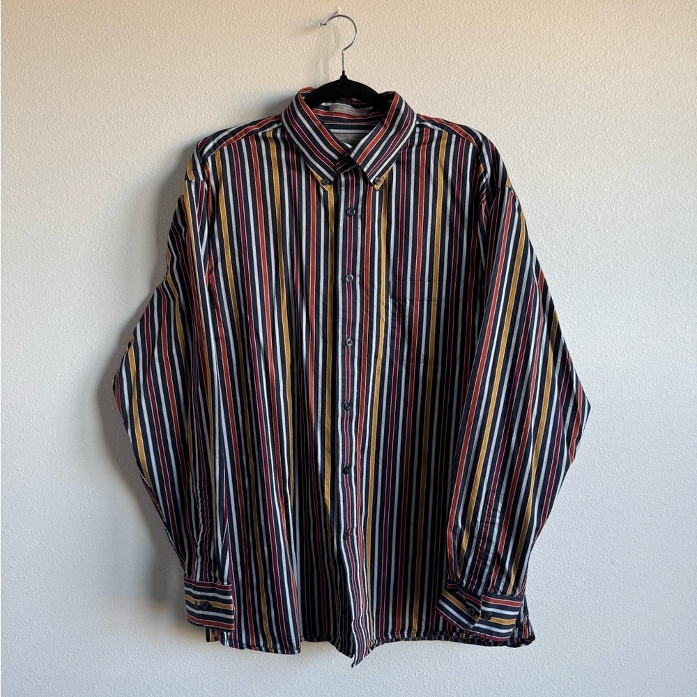 Daniel Cremieux Striped Multicolor Men's Button Down Shirt